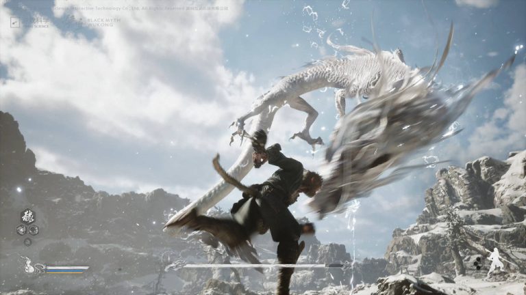 Cena de combate de Black Myth Wukong, jogo citado em ação judicial sobre Denuvo