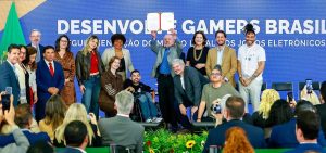 Cerimônia de regulamentação do Marco Legal dos Games no Palácio do Planalto em 14 de outubro de 2026, foto Ricardo Stuckert