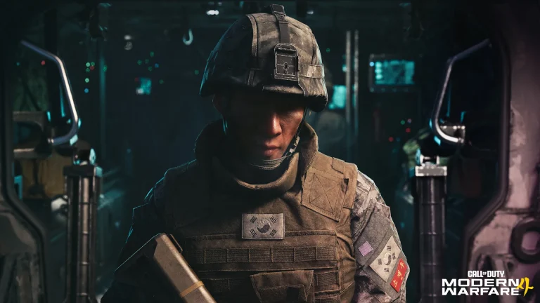 Soldado sul-coreano em cena da campanha de Call of Duty Modern Warfare 4, imagem oficial da Activision