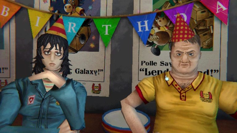 Personagens em cenário do jogo de terror psicológico Mouthwashing