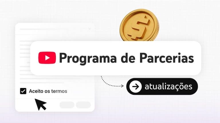 Imagem oficial do YouTube Criadores sobre atualizações do Programa de Parcerias